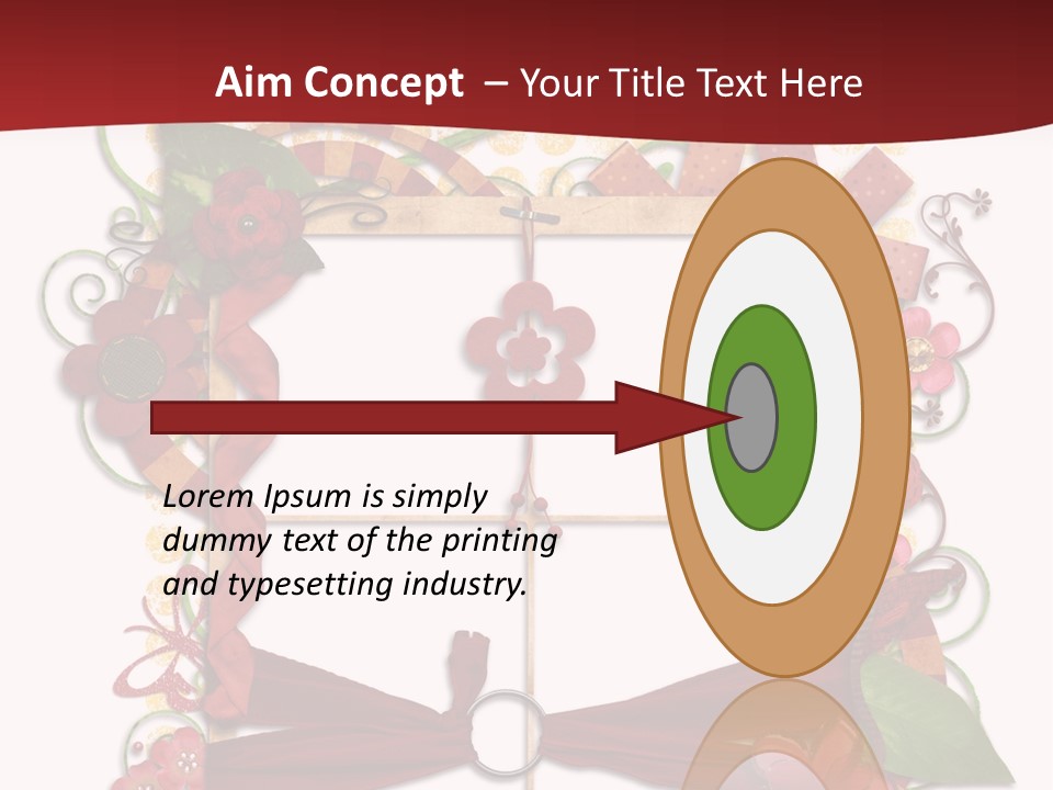 Verziert Blumen Shabby PowerPoint Template