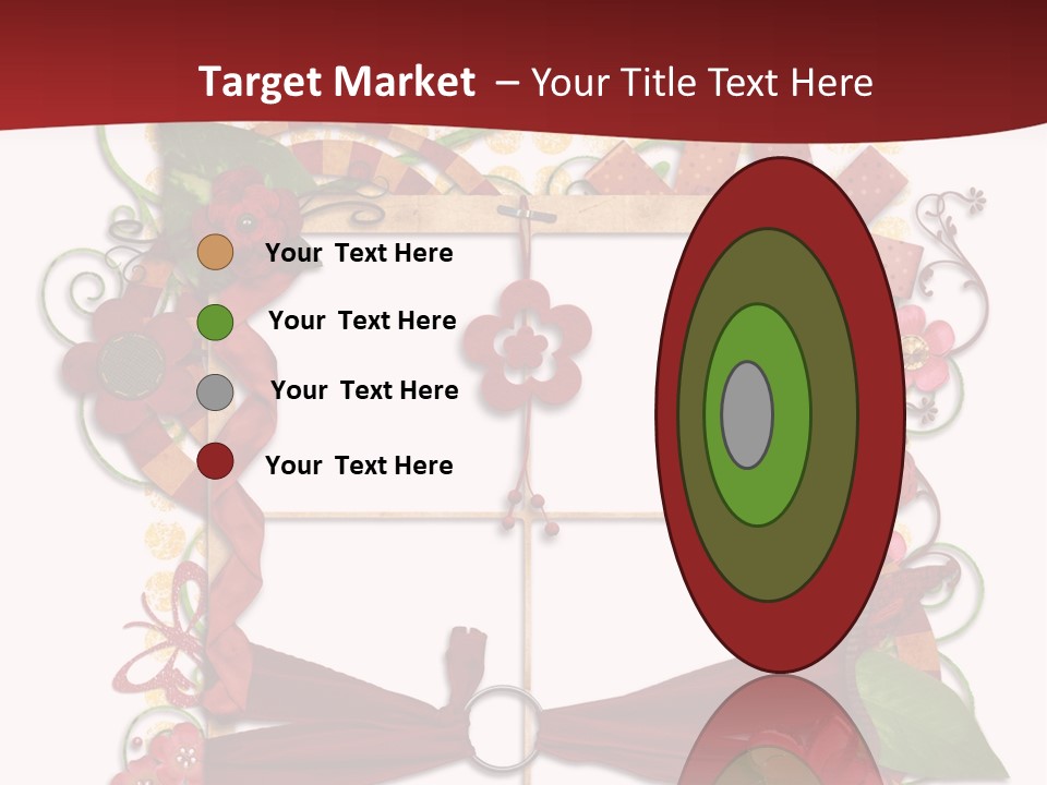 Verziert Blumen Shabby PowerPoint Template