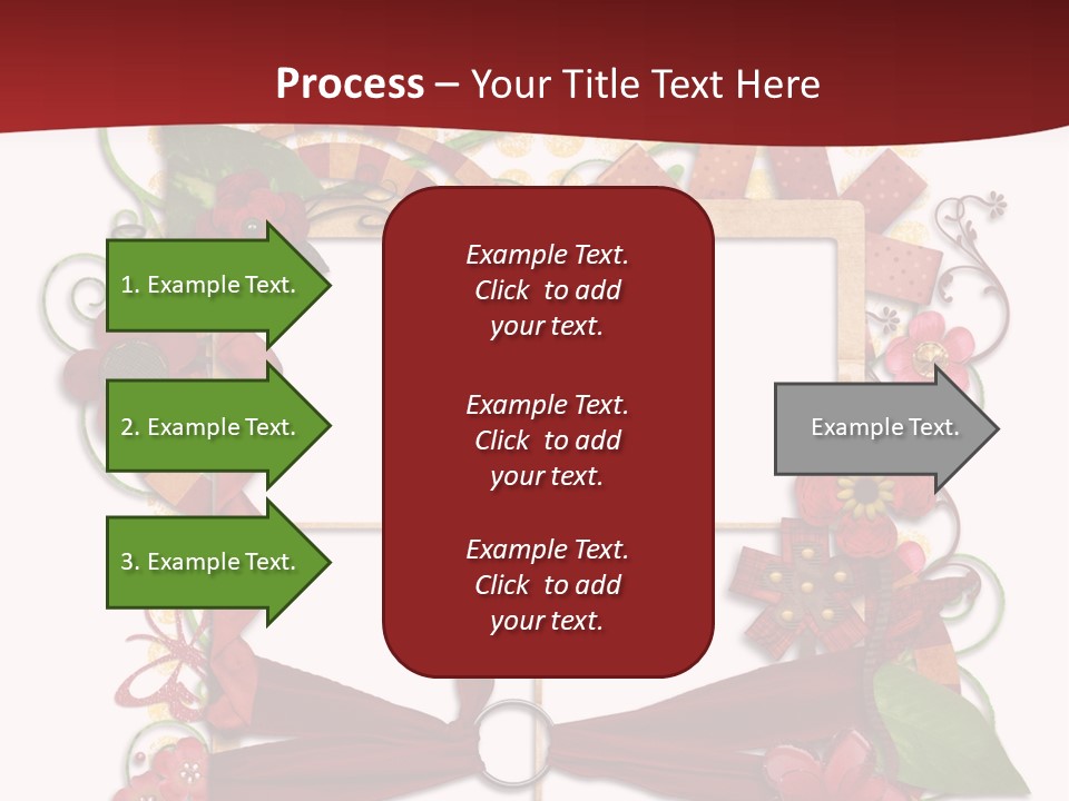 Verziert Blumen Shabby PowerPoint Template