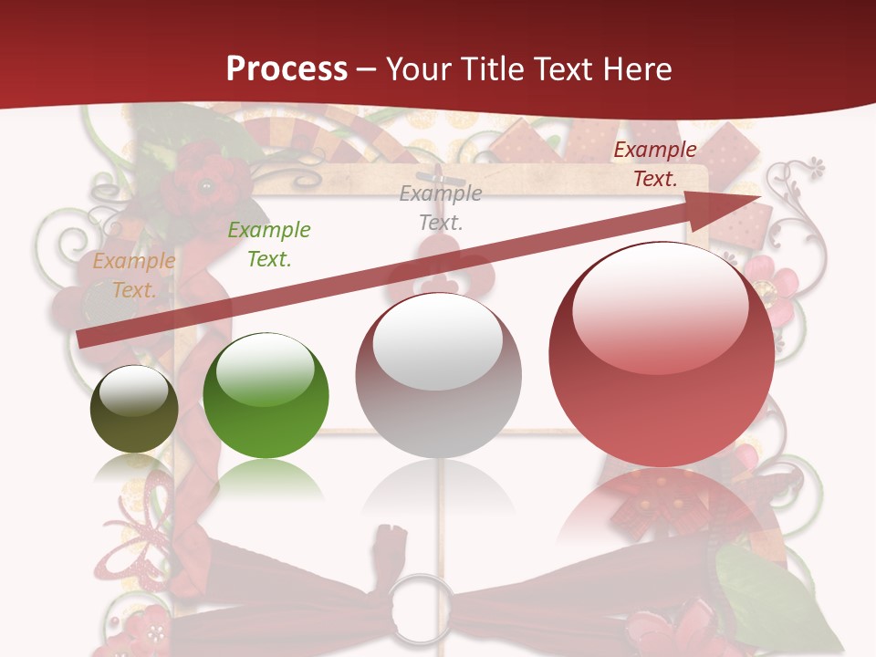 Verziert Blumen Shabby PowerPoint Template