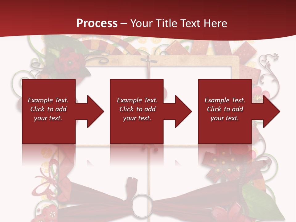 Verziert Blumen Shabby PowerPoint Template