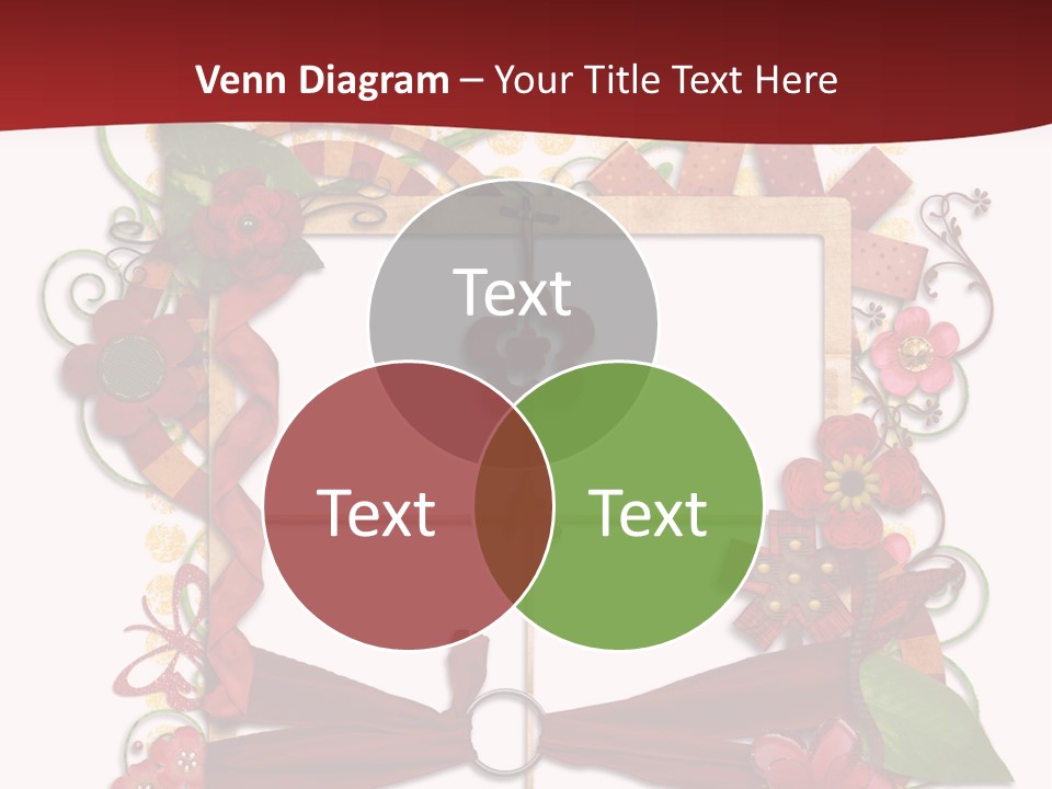 Verziert Blumen Shabby PowerPoint Template