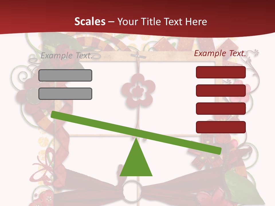 Verziert Blumen Shabby PowerPoint Template