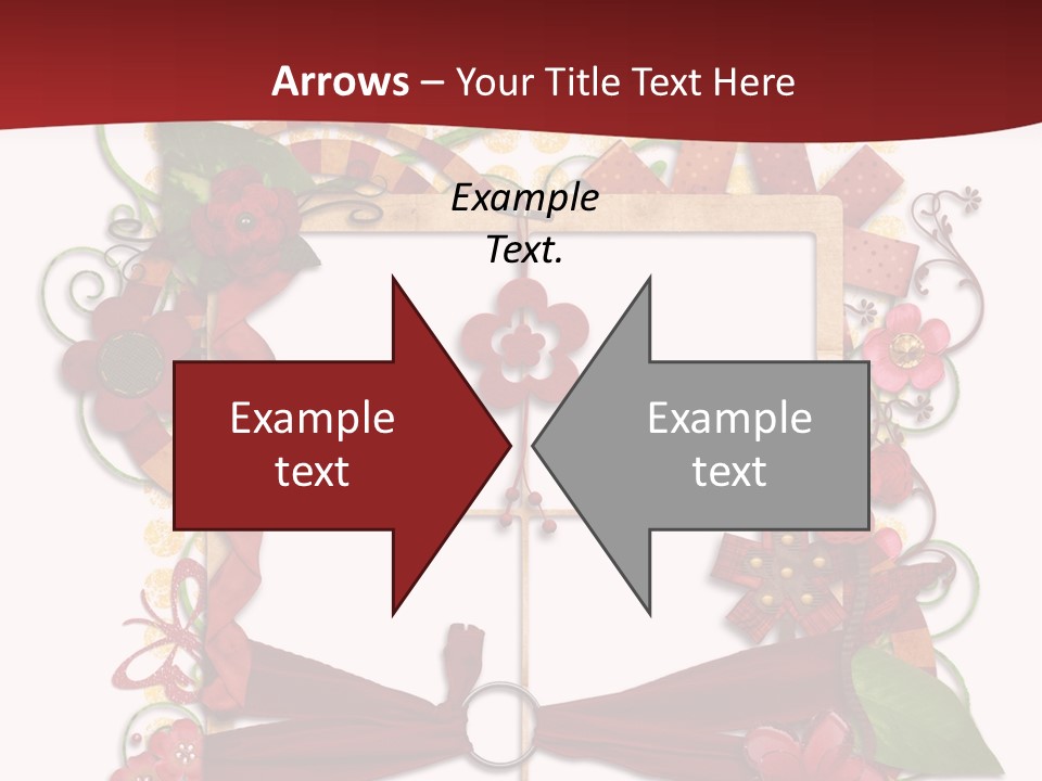 Verziert Blumen Shabby PowerPoint Template