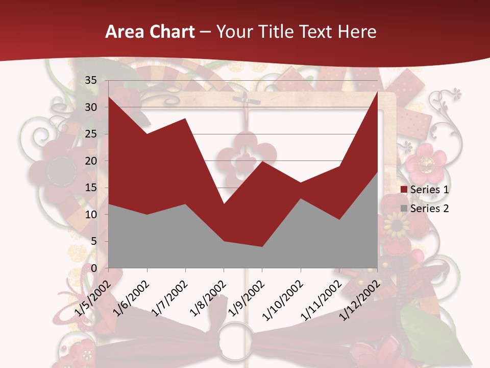 Verziert Blumen Shabby PowerPoint Template
