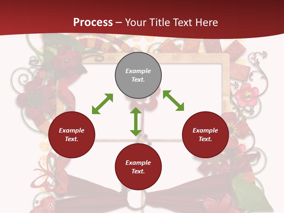 Verziert Blumen Shabby PowerPoint Template