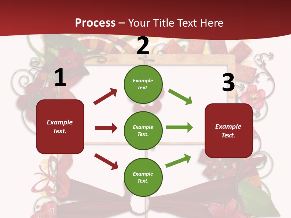 Verziert Blumen Shabby PowerPoint Template