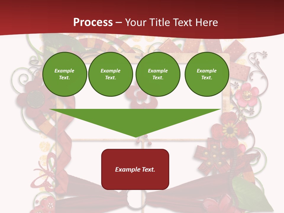 Verziert Blumen Shabby PowerPoint Template