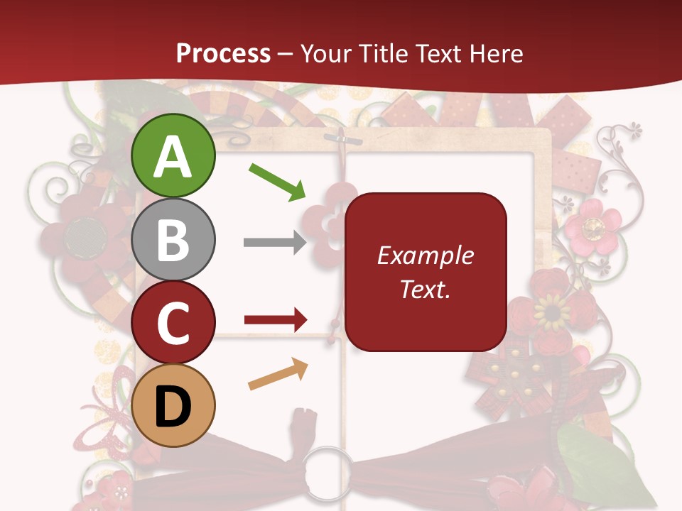 Verziert Blumen Shabby PowerPoint Template