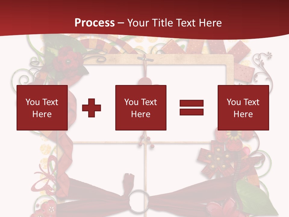 Verziert Blumen Shabby PowerPoint Template