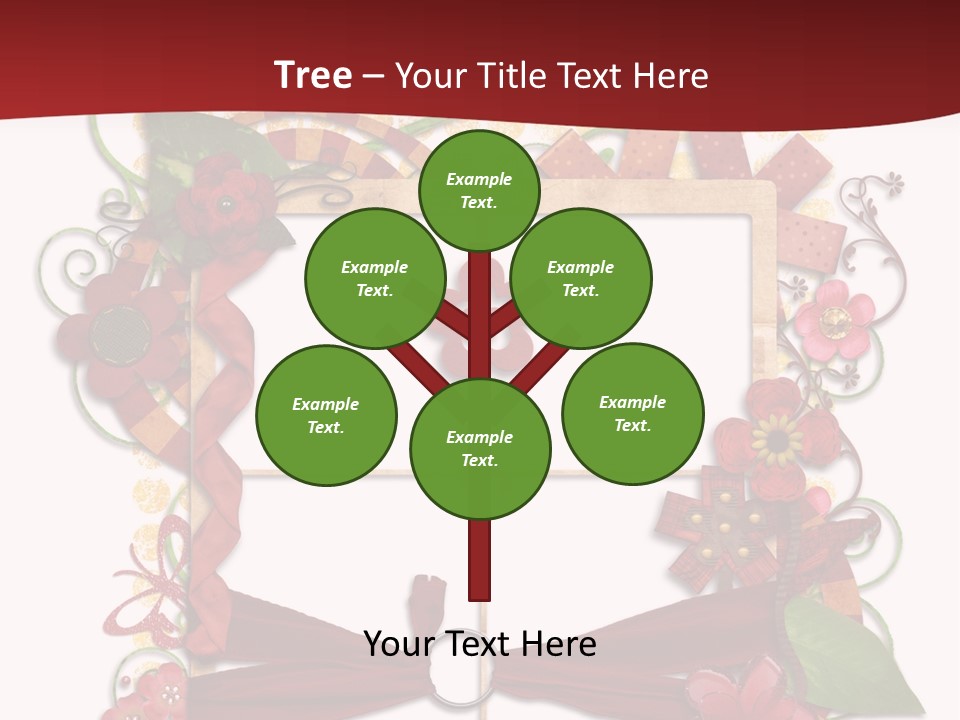 Verziert Blumen Shabby PowerPoint Template