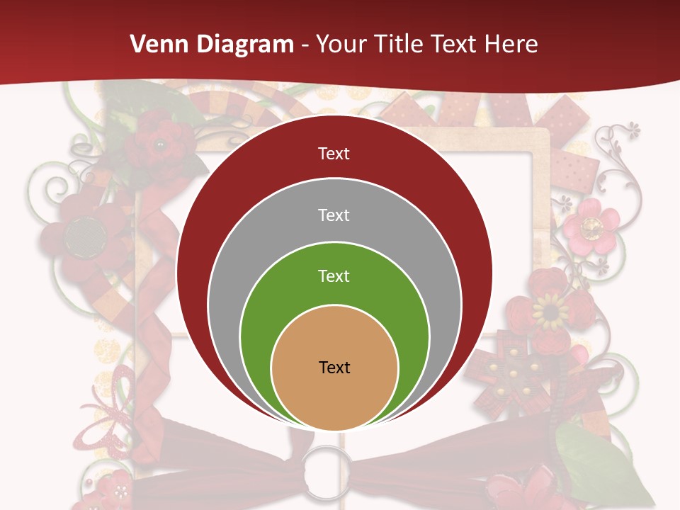 Verziert Blumen Shabby PowerPoint Template