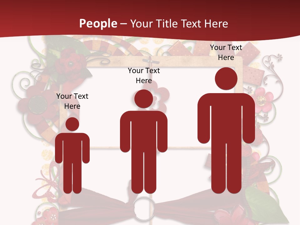 Verziert Blumen Shabby PowerPoint Template