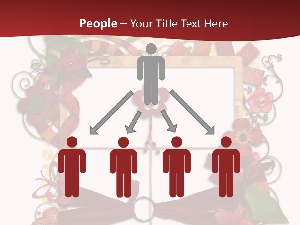 Verziert Blumen Shabby PowerPoint Template