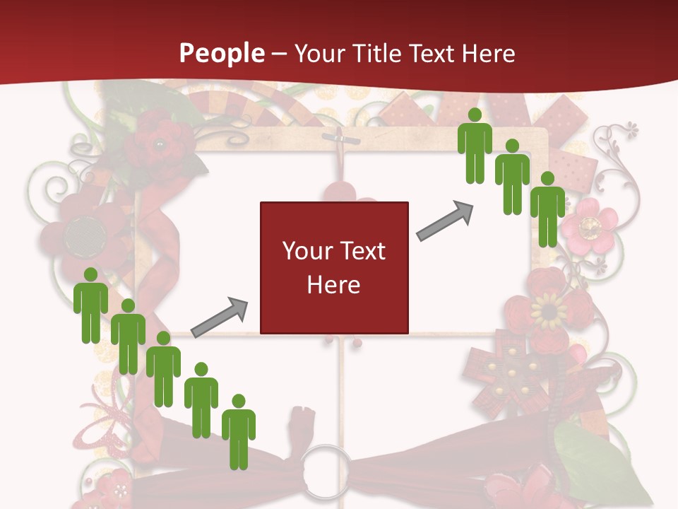 Verziert Blumen Shabby PowerPoint Template