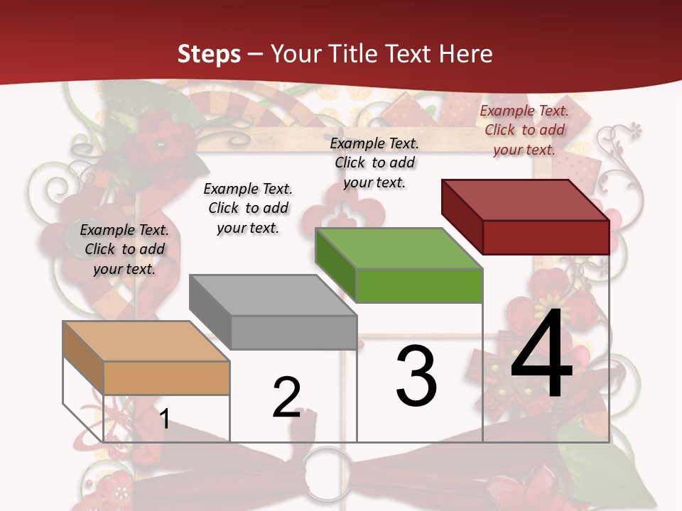 Verziert Blumen Shabby PowerPoint Template