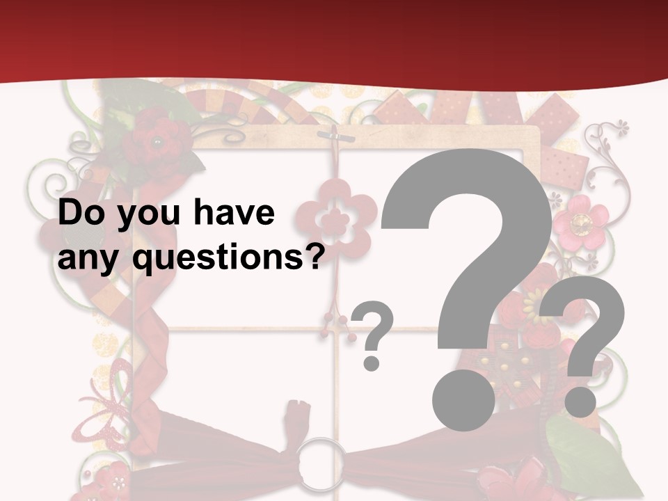 Verziert Blumen Shabby PowerPoint Template