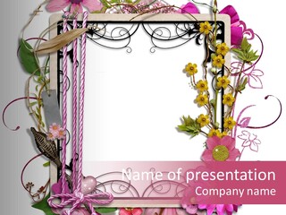 Scrapbooking Erinnerung Fotoalbum PowerPoint Template