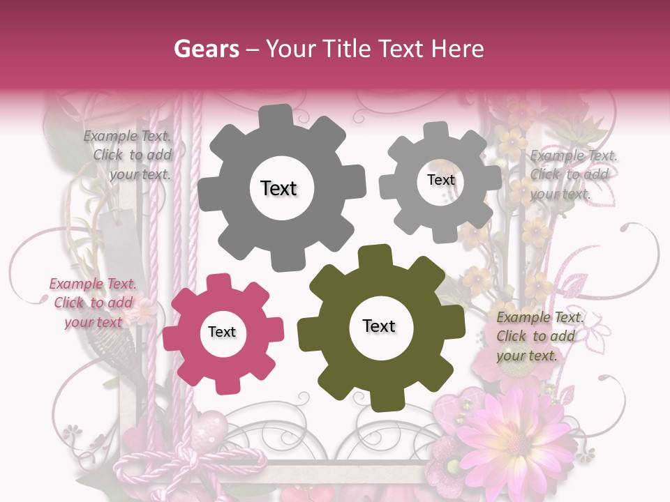 Scrapbooking Erinnerung Fotoalbum PowerPoint Template