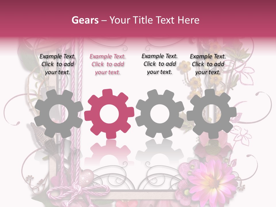 Scrapbooking Erinnerung Fotoalbum PowerPoint Template