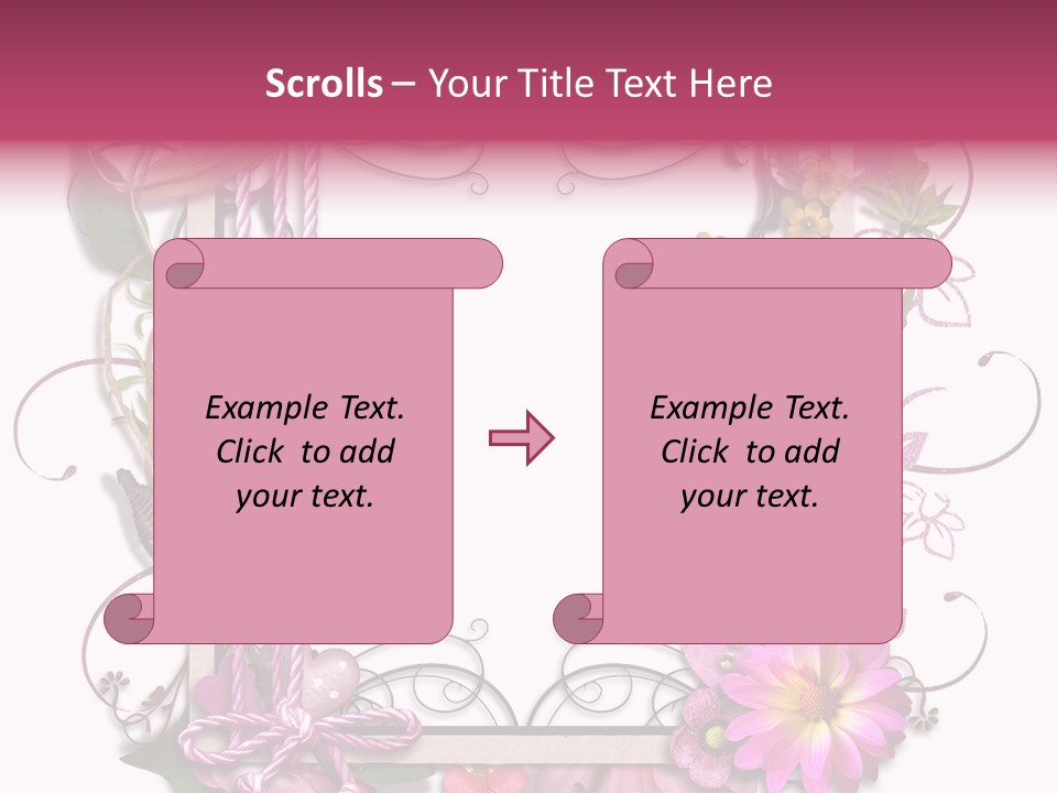 Scrapbooking Erinnerung Fotoalbum PowerPoint Template