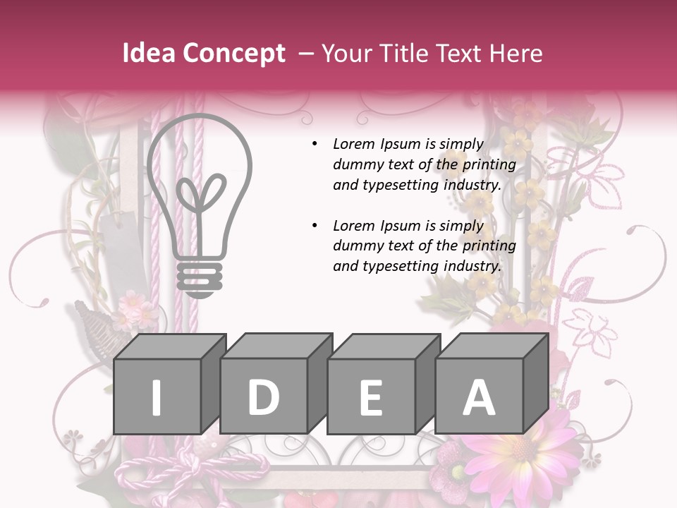 Scrapbooking Erinnerung Fotoalbum PowerPoint Template