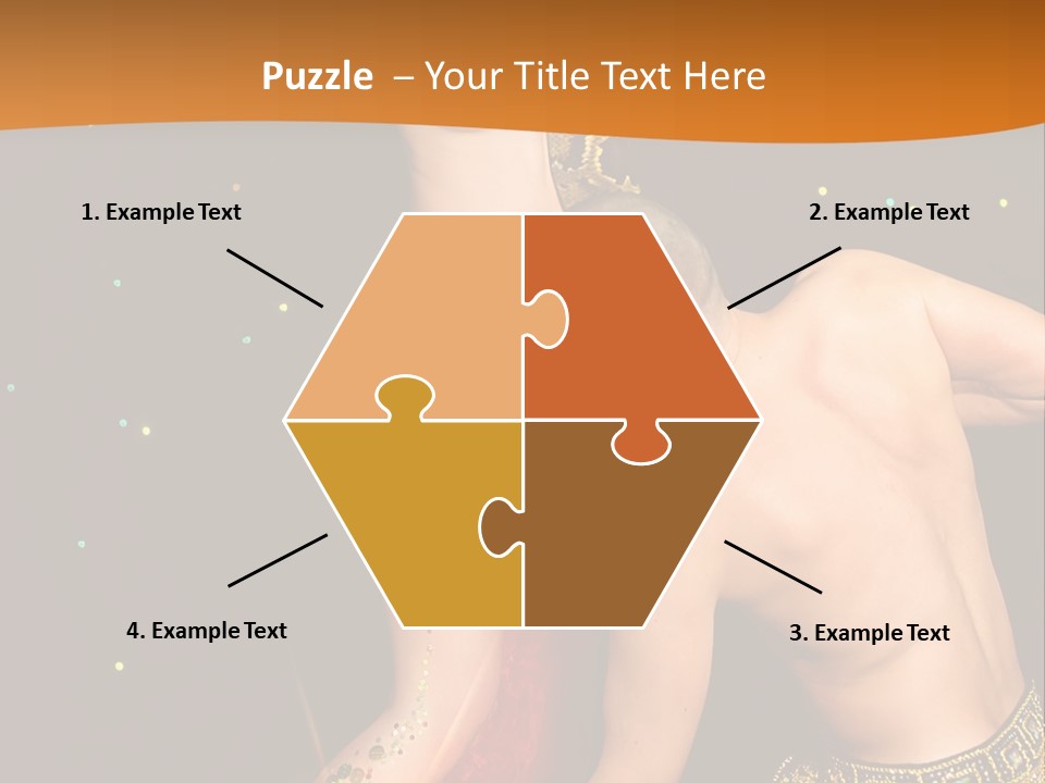 Sexy Lady Brunette PowerPoint Template