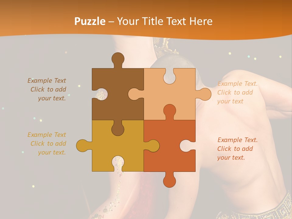 Sexy Lady Brunette PowerPoint Template