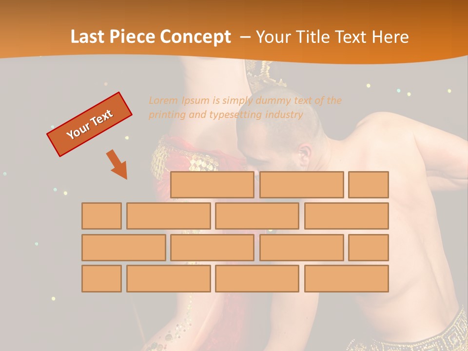 Sexy Lady Brunette PowerPoint Template