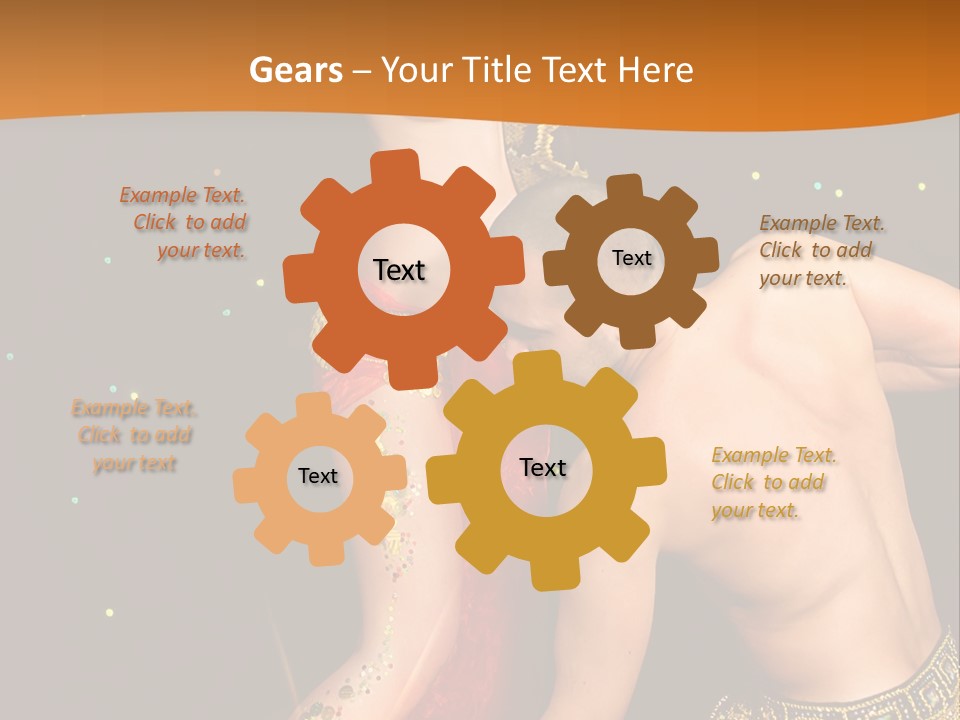 Sexy Lady Brunette PowerPoint Template