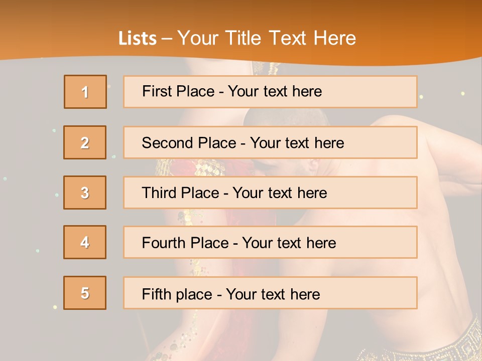 Sexy Lady Brunette PowerPoint Template