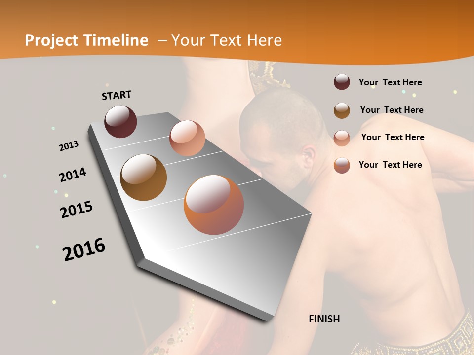 Sexy Lady Brunette PowerPoint Template