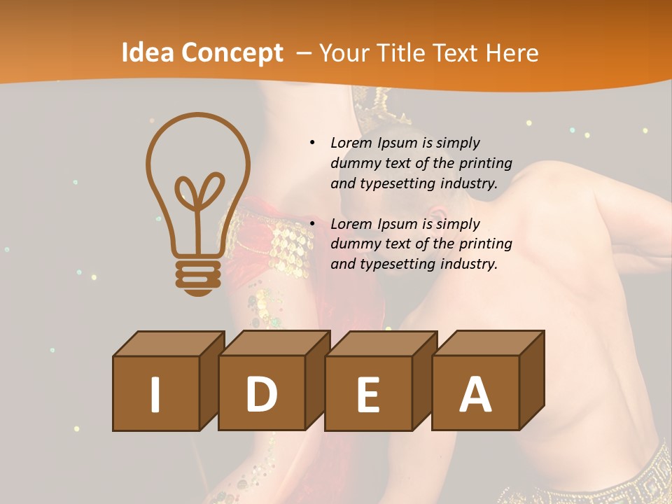 Sexy Lady Brunette PowerPoint Template