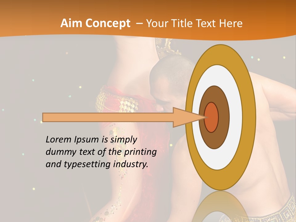 Sexy Lady Brunette PowerPoint Template