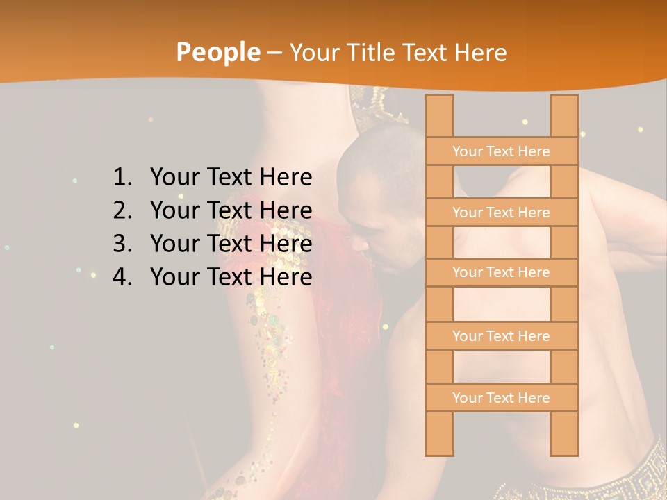 Sexy Lady Brunette PowerPoint Template