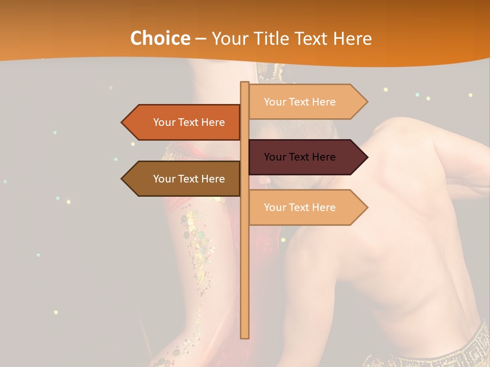 Sexy Lady Brunette PowerPoint Template