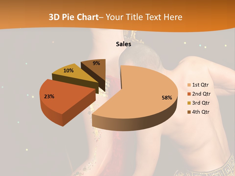 Sexy Lady Brunette PowerPoint Template