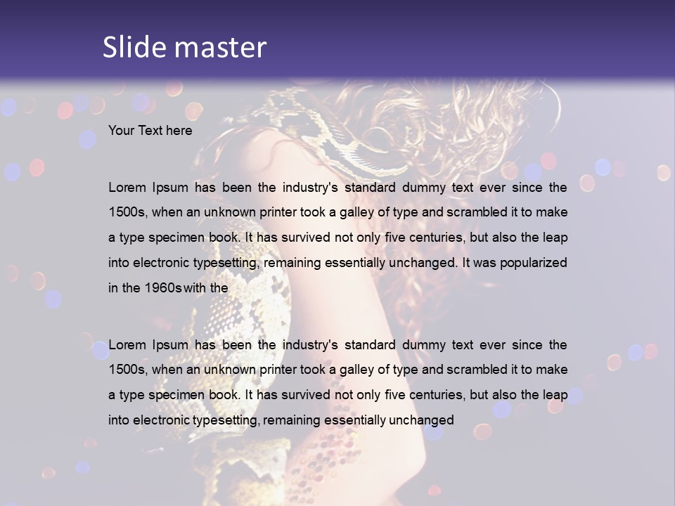 Skin Attractive Model PowerPoint Template