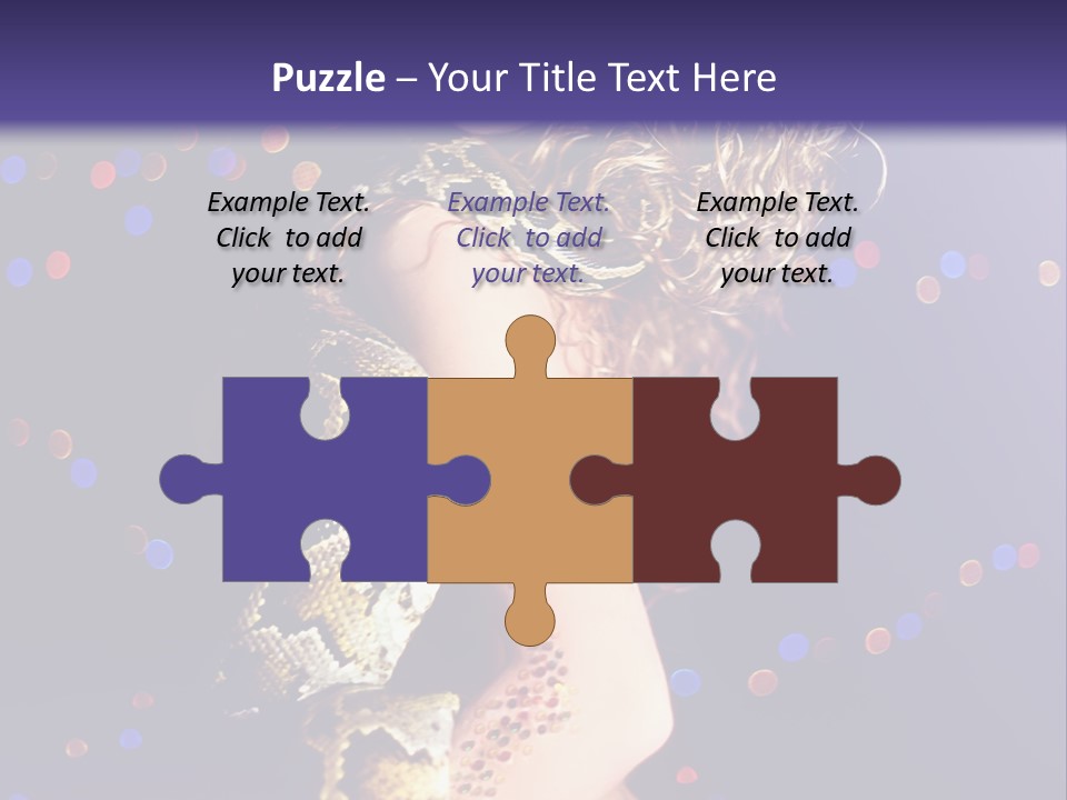 Skin Attractive Model PowerPoint Template