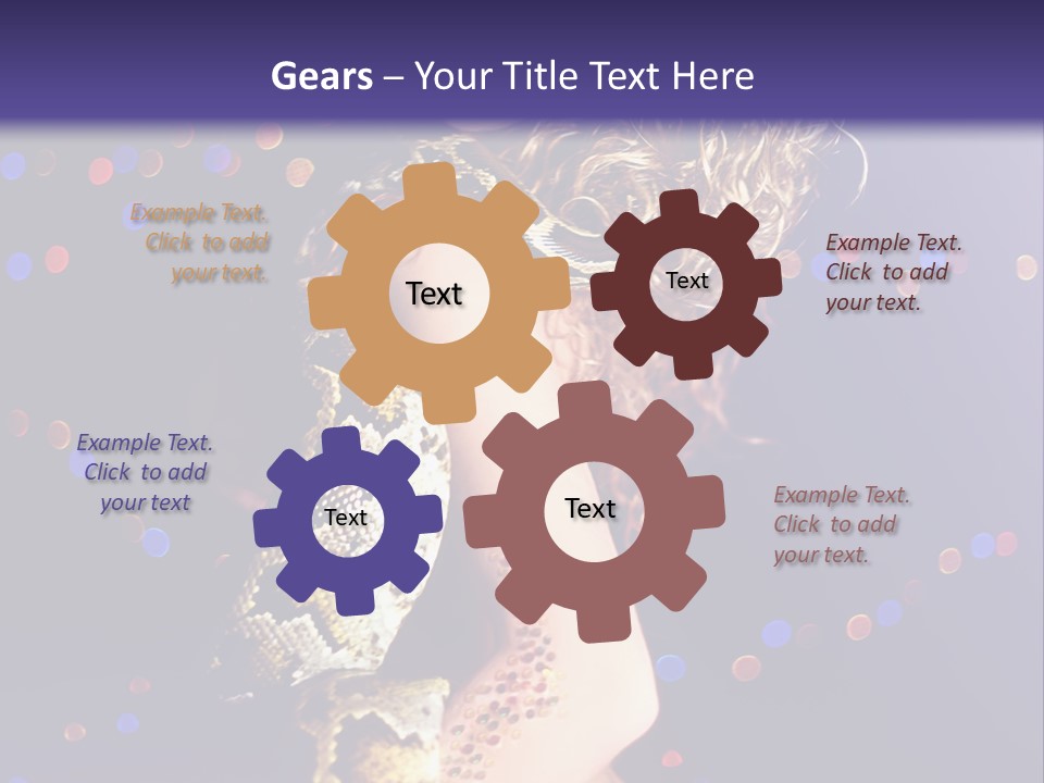 Skin Attractive Model PowerPoint Template