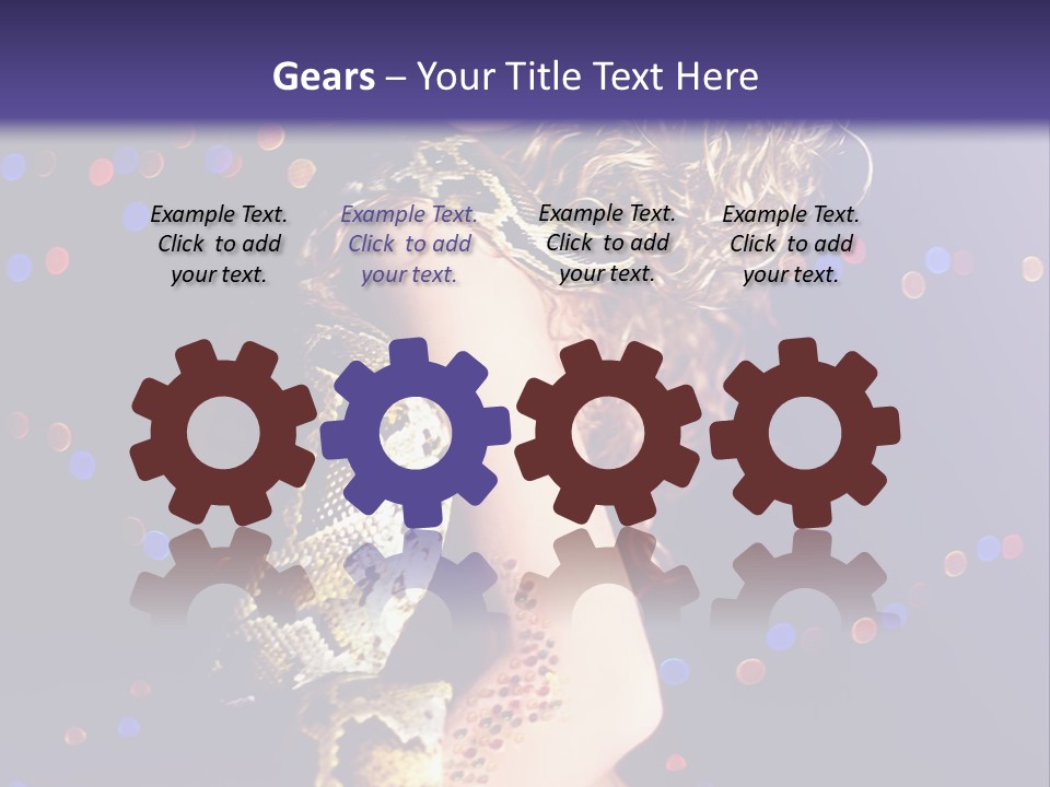 Skin Attractive Model PowerPoint Template