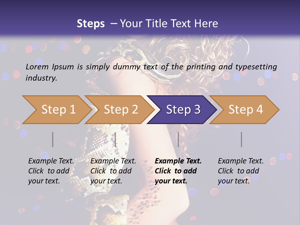 Skin Attractive Model PowerPoint Template