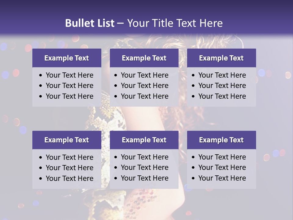 Skin Attractive Model PowerPoint Template