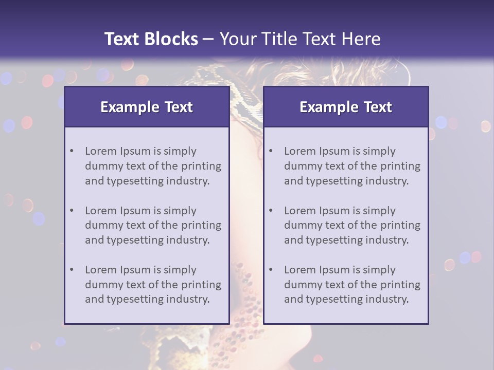 Skin Attractive Model PowerPoint Template