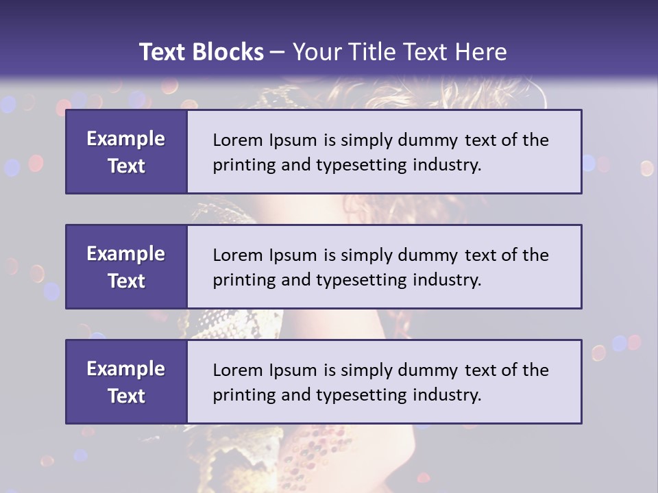 Skin Attractive Model PowerPoint Template