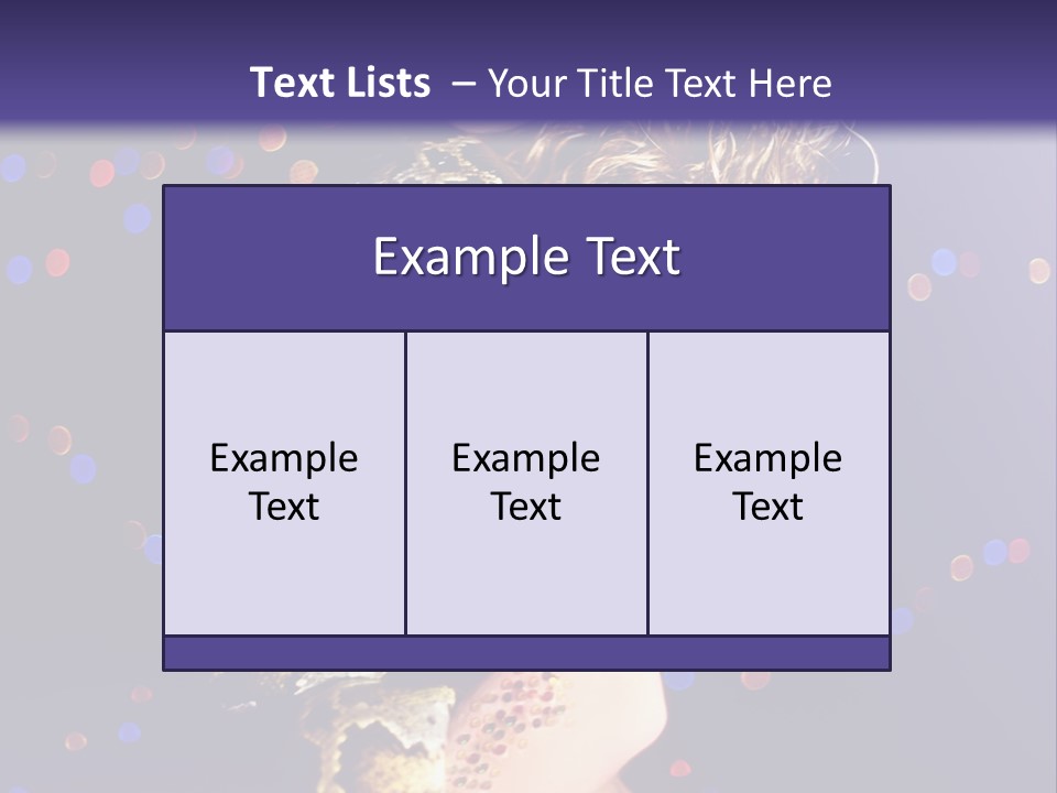 Skin Attractive Model PowerPoint Template
