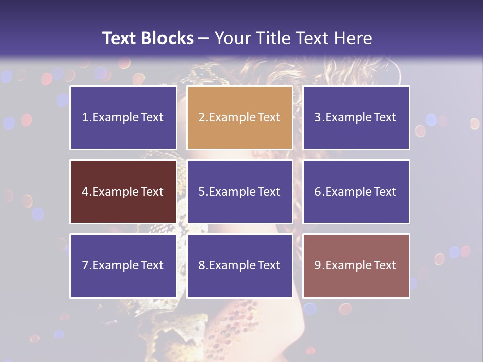 Skin Attractive Model PowerPoint Template