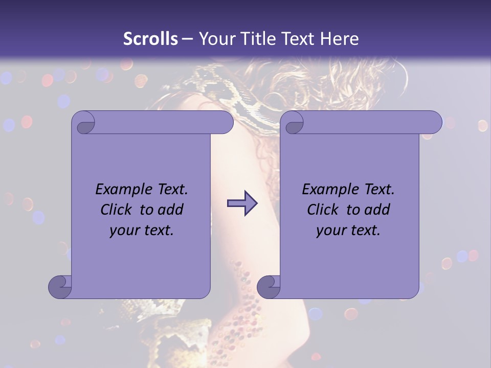 Skin Attractive Model PowerPoint Template