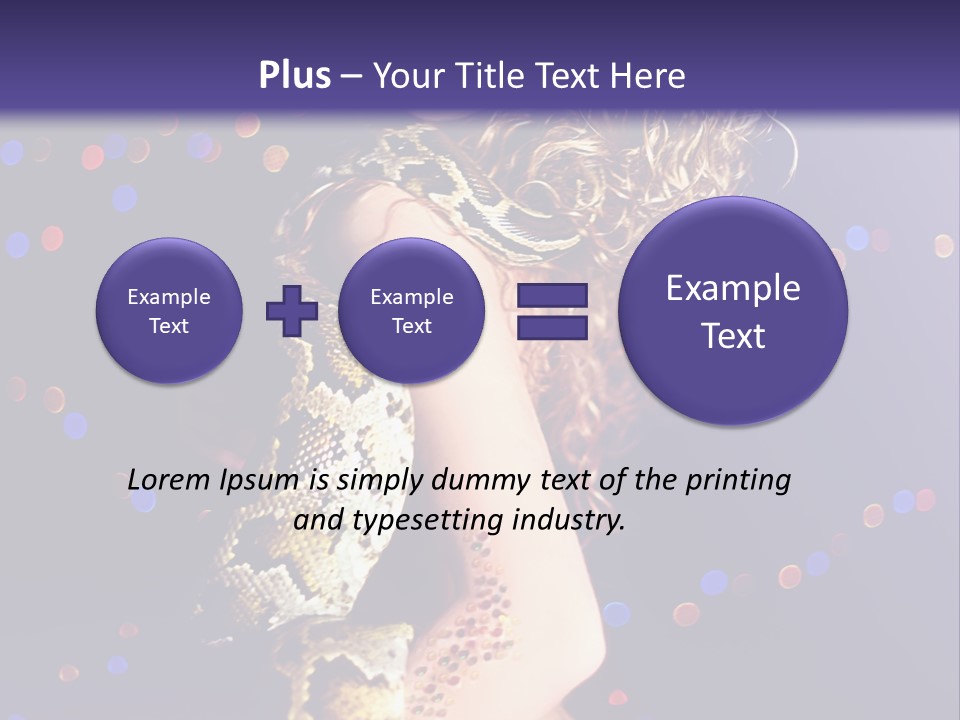 Skin Attractive Model PowerPoint Template