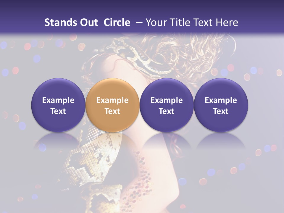Skin Attractive Model PowerPoint Template